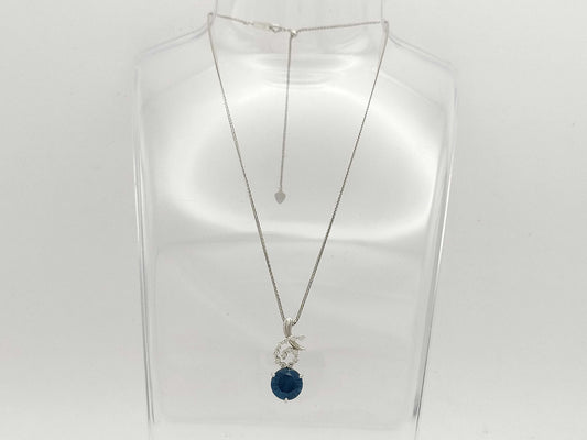BT3.90ct D0.30ct K18WG 6.2g Necklace 