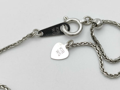 BT3.90ct D0.30ct K18WG 6.2g Necklace 