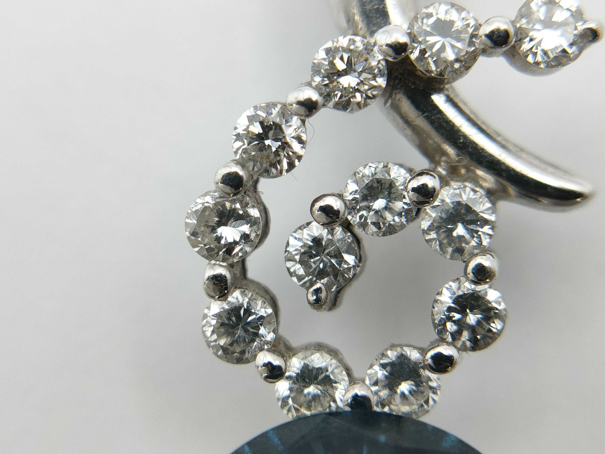 BT3.90ct D0.30ct K18WG 6.2g Necklace 