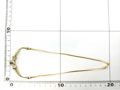 E0.51/1.01ct D0.97ct K18 15.8g Necklace 
