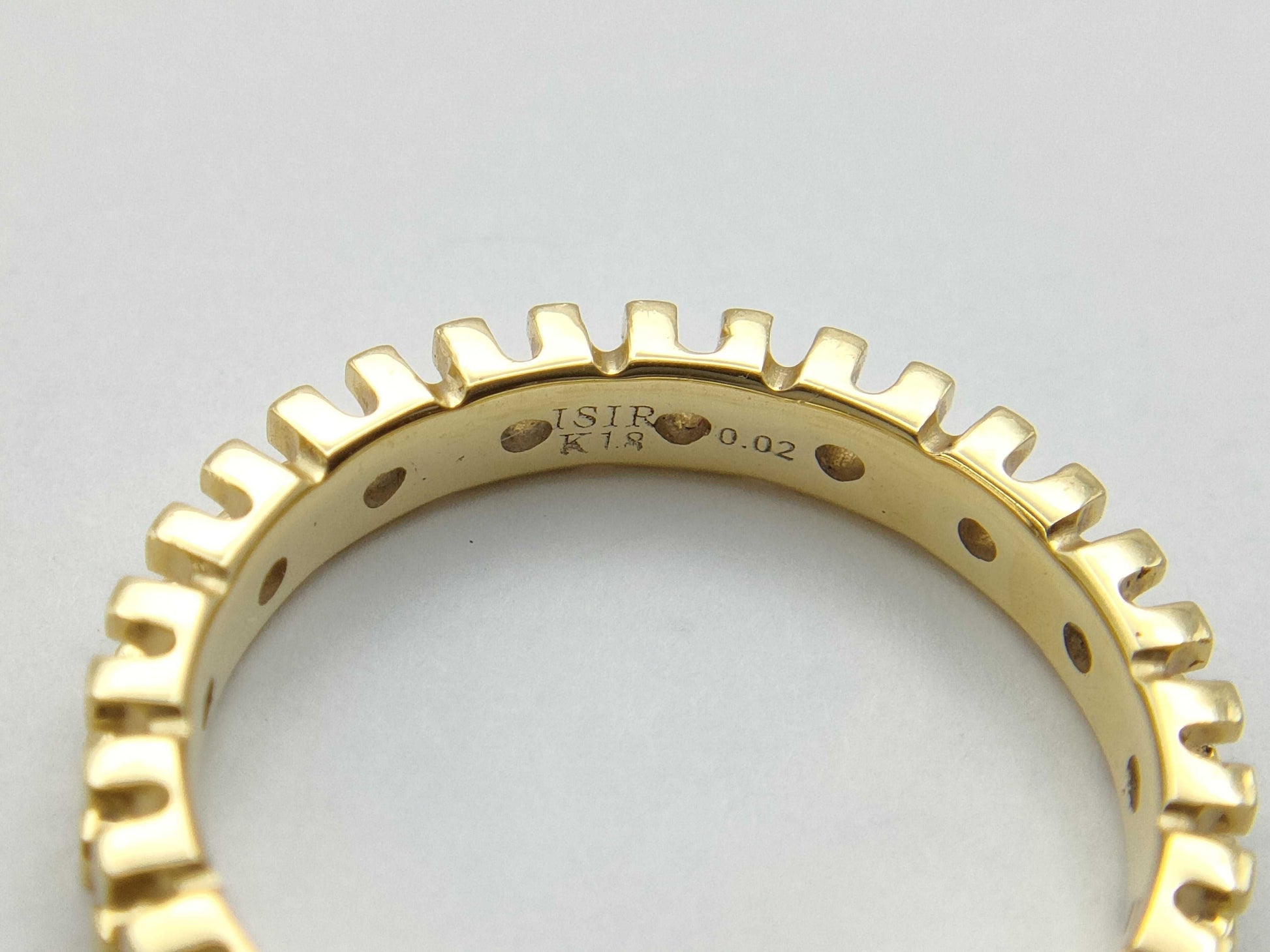 ISIR D0.02ct K18 2.4g Ring 