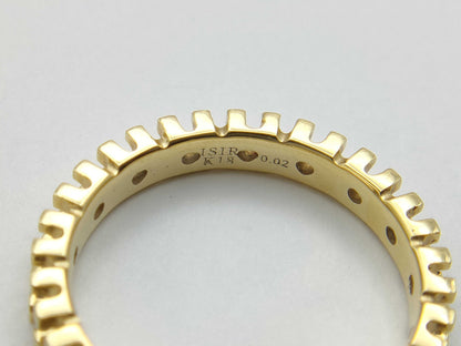 ISIR D0.02ct K18 2.4g Ring 