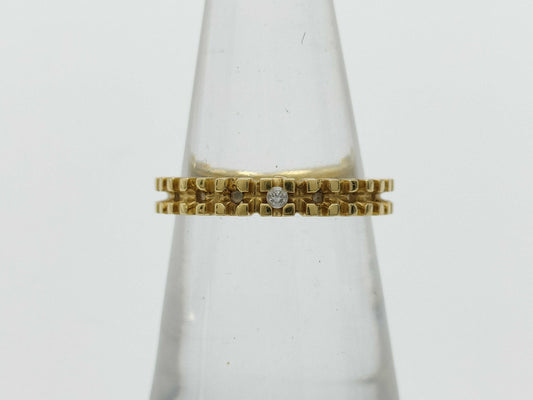 ISIR D0.02ct K18 2.4g Ring 