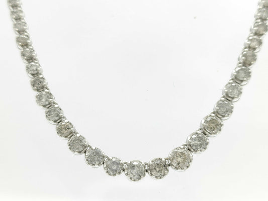 D3.0ct K18WG 13.2g Necklace 
