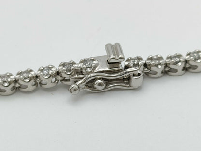 D3.0ct K18WG 13.2g Necklace 