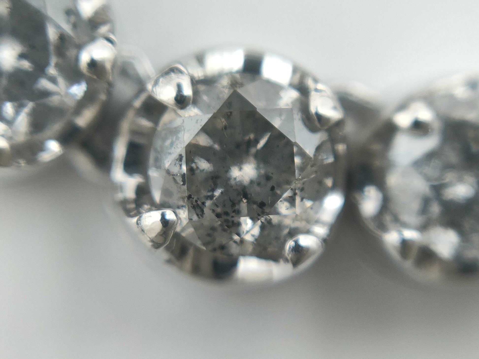D3.0ct K18WG 13.2g Necklace 