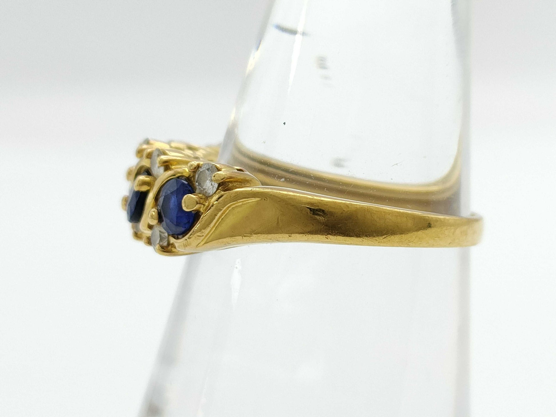 S 0.94ct D 0.24ct K18 4.2g Ring 