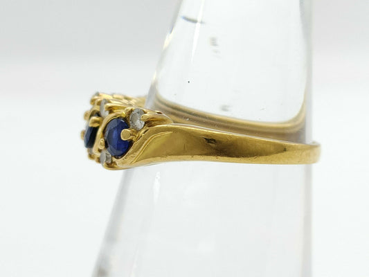 S 0.94ct D 0.24ct K18 4.2g Ring 