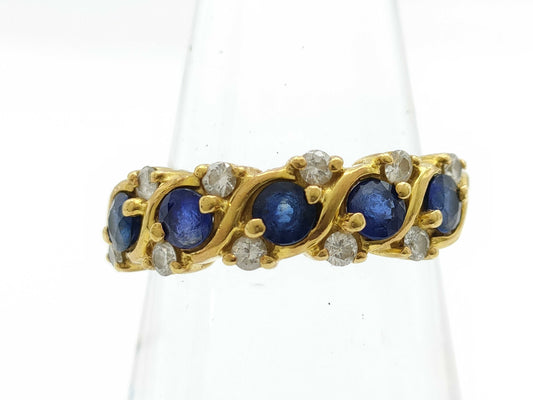 S 0.94ct D 0.24ct K18 4.2g Ring 