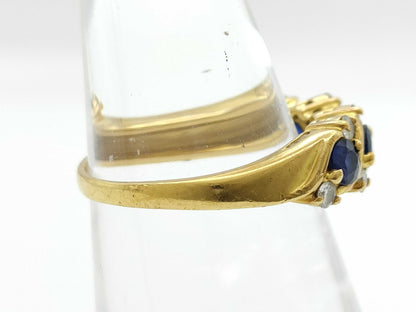 S 0.94ct D 0.24ct K18 4.2g Ring 