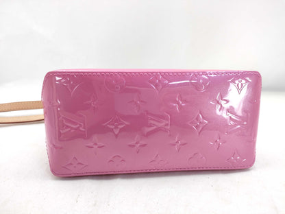 LOUIS VUITTON Vernis Reed PM Neon Pink M42028 Hair Clip LV Pink M03028 Handbag