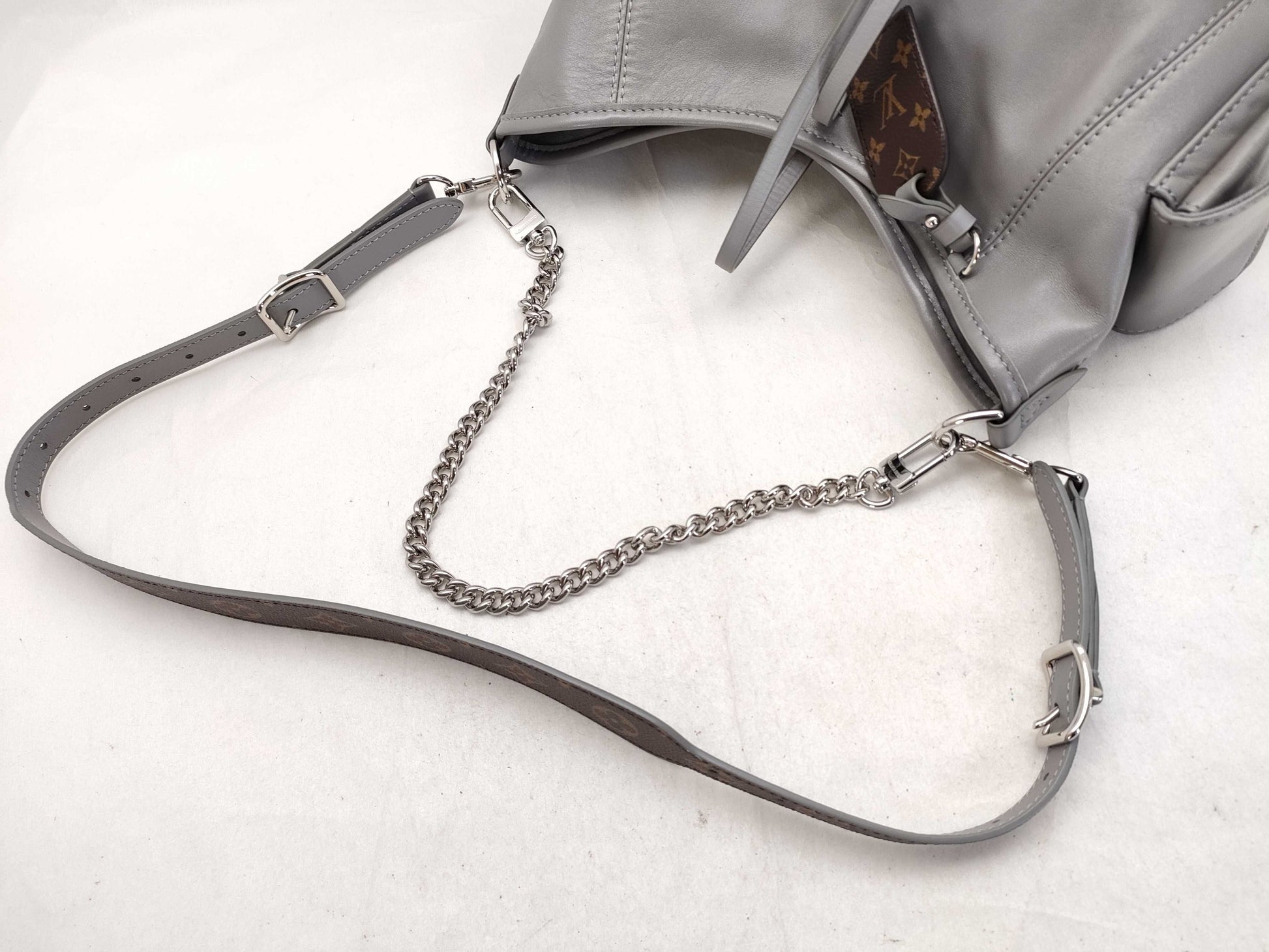 LOUIS VUITTON Carryall Cargo Vibe PM Trianon Gray Handbag