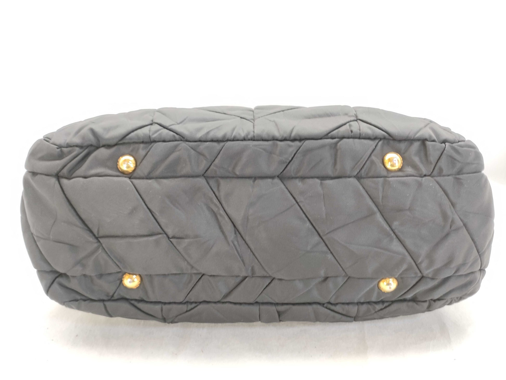 PRADA Prada Handbag Quilted Nylon Black BN1543 Handbag