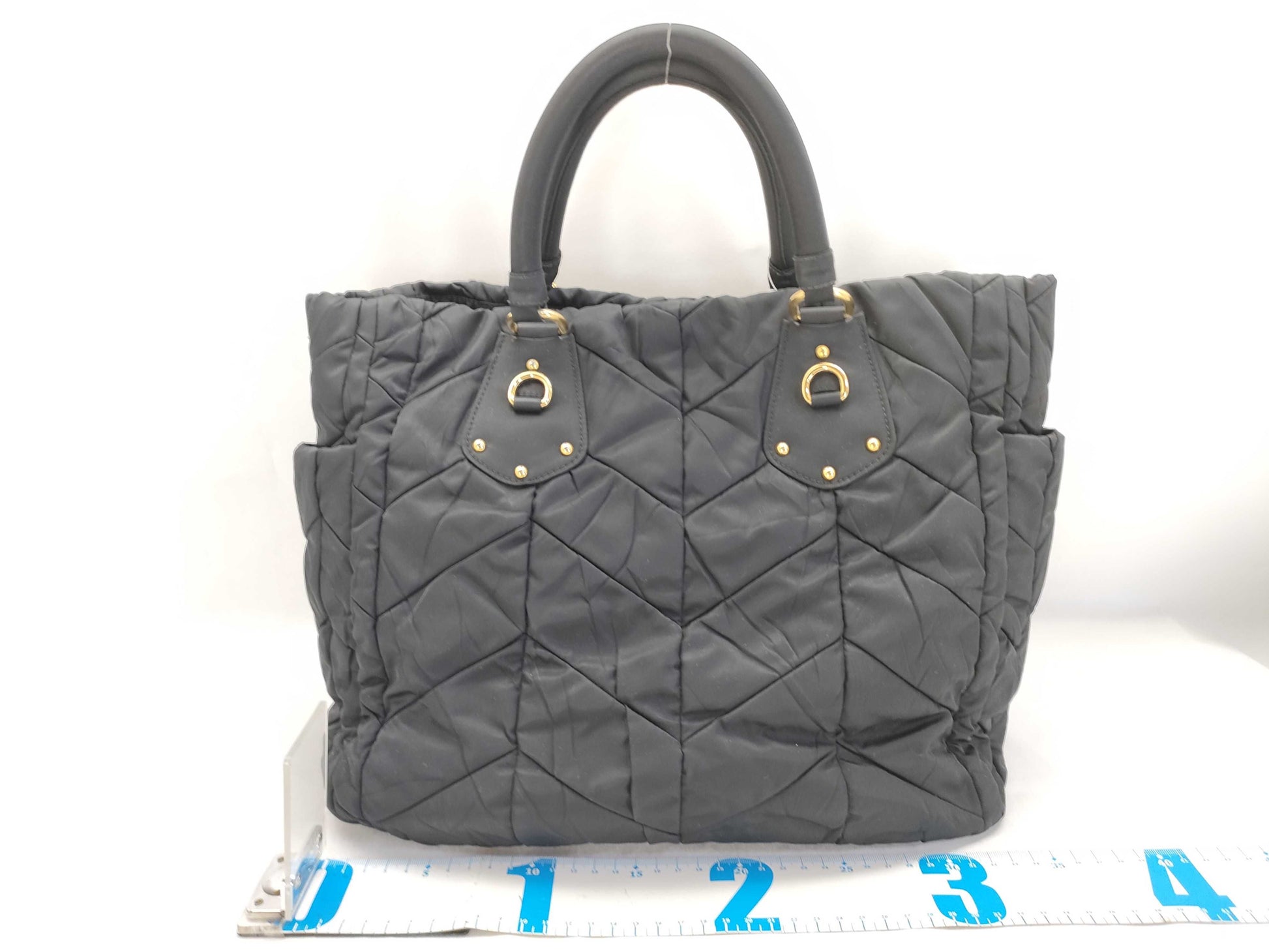 PRADA Prada Handbag Quilted Nylon Black BN1543 Handbag
