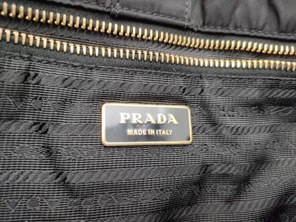 PRADA Prada Handbag Quilted Nylon Black BN1543 Handbag