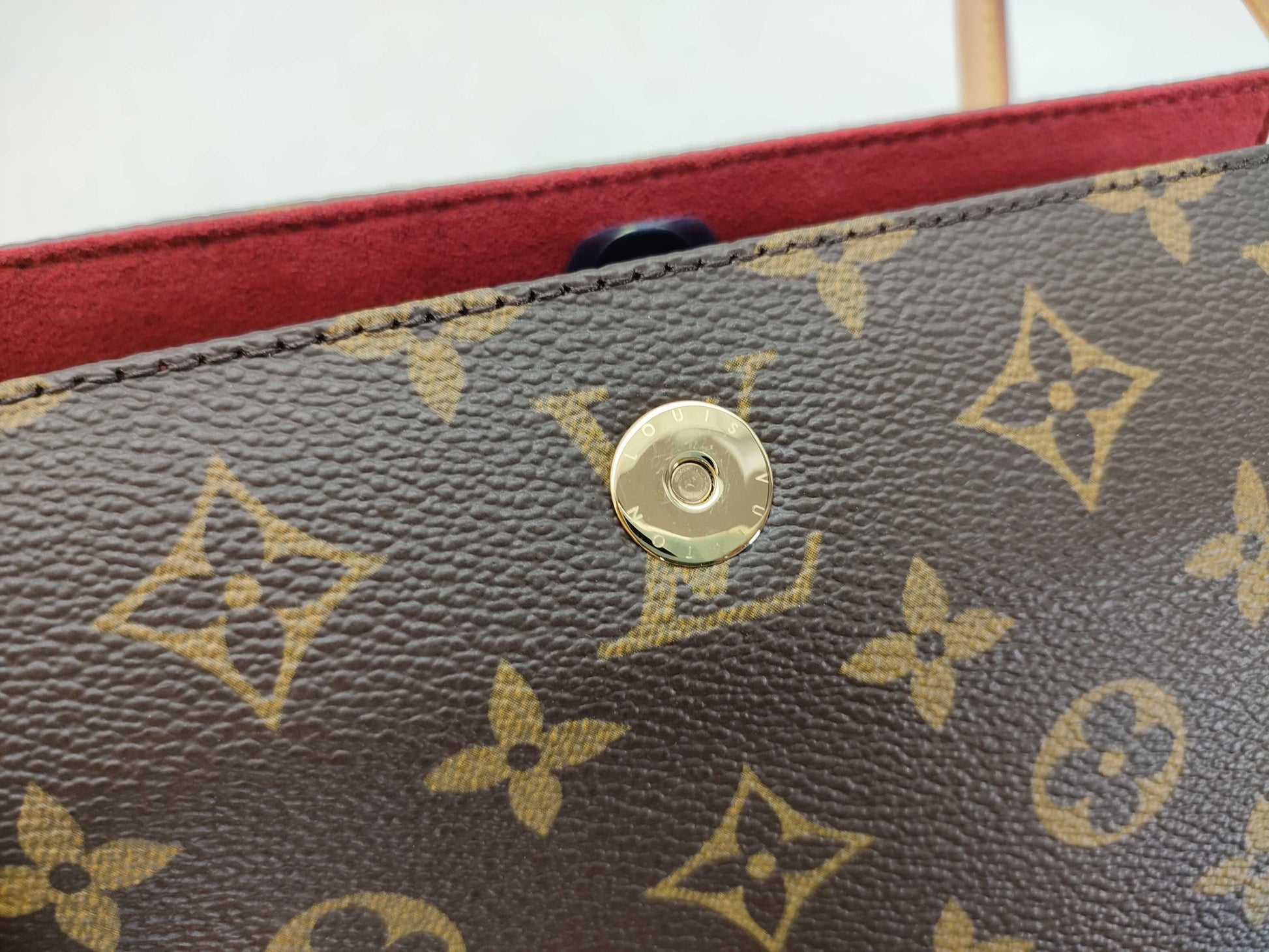 LOUIS VUITTON Monogram Recital Handbag, PVC, Brown, Shoulder Bag