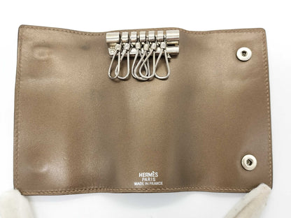 HERMES □H Stamp Hermès Serie Key Case 6-Ring Brown □H Key Case/Key Holder