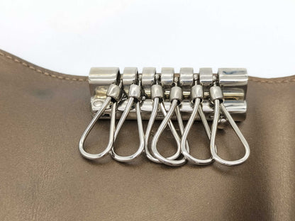 HERMES □H Stamp Hermès Serie Key Case 6-Ring Brown □H Key Case/Key Holder