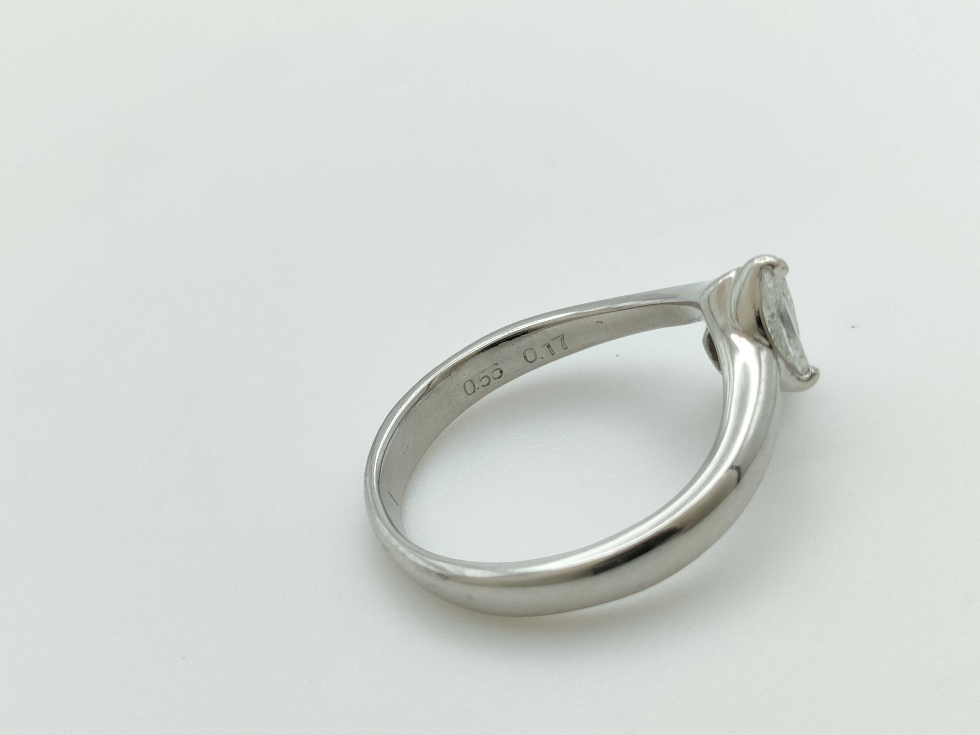 D0.56ct FD0.17ct Pt900 4.6g Ring 