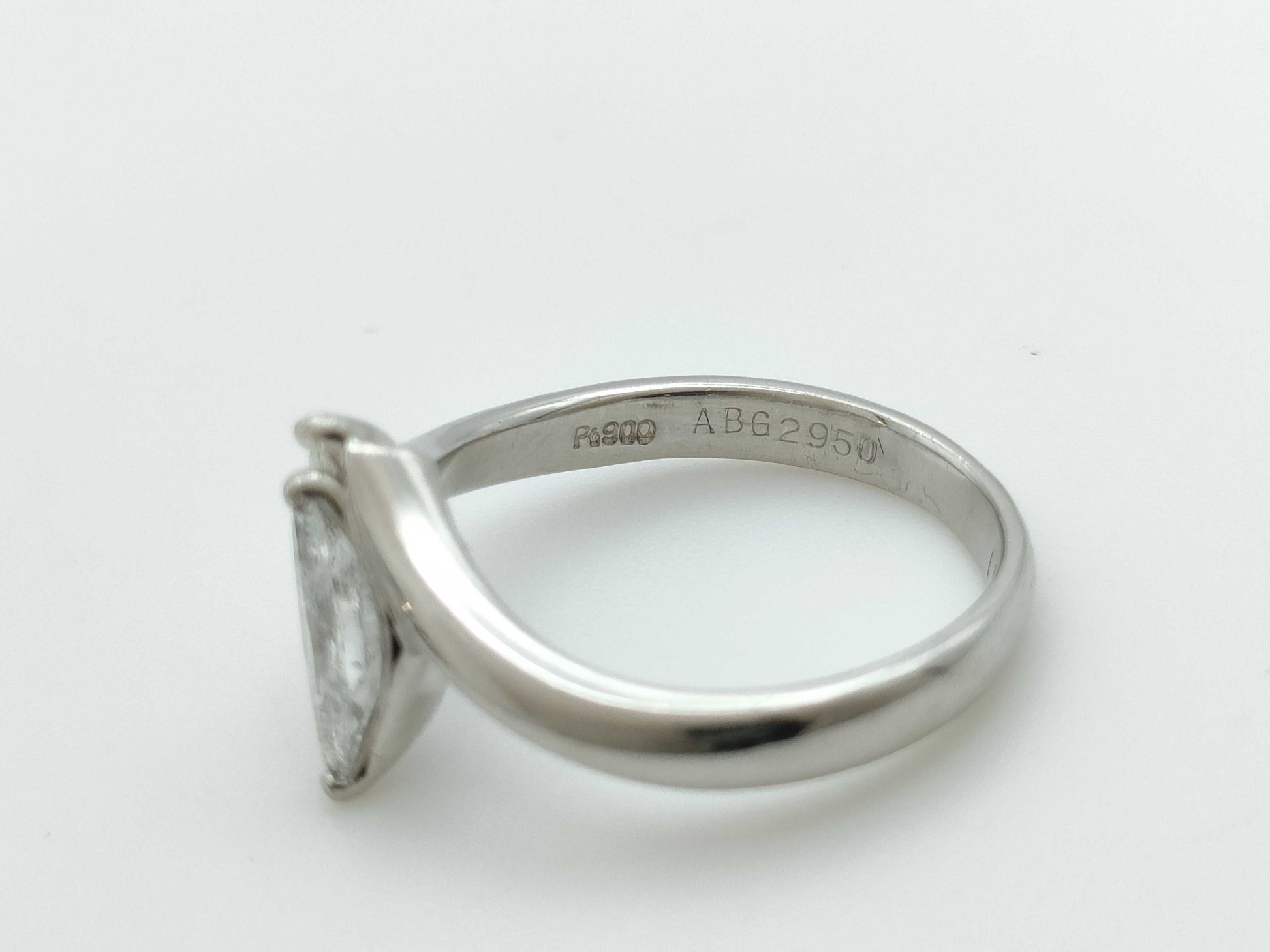 D0.56ct FD0.17ct Pt900 4.6g Ring 