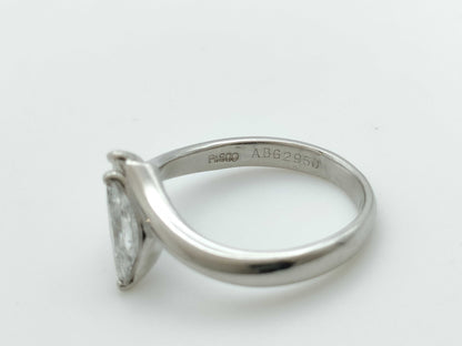 D0.56ct FD0.17ct Pt900 4.6g Ring 