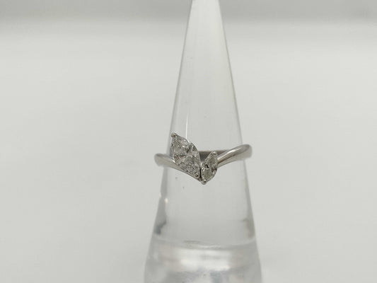 D0.56ct FD0.17ct Pt900 4.6g Ring 