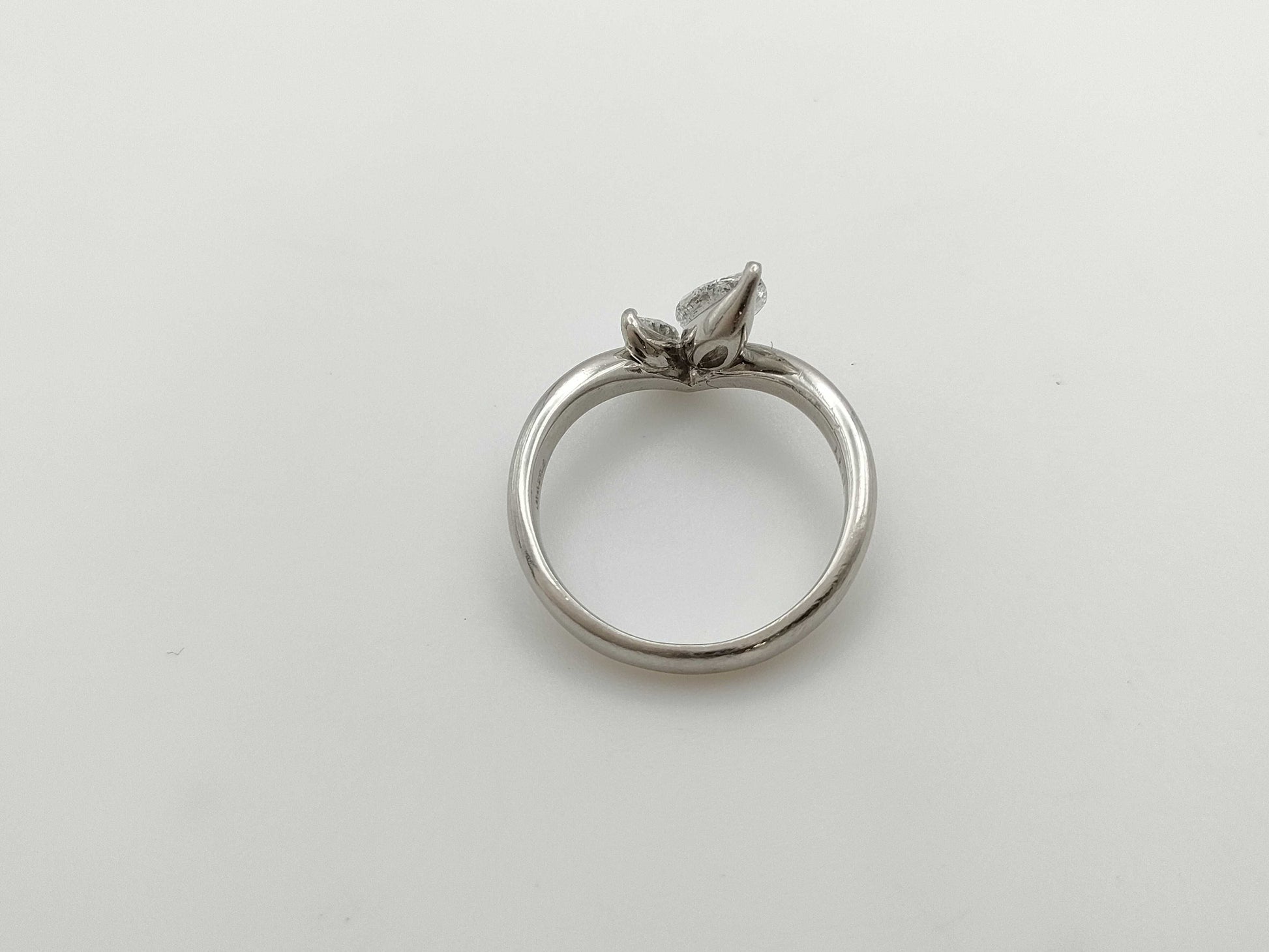 D0.56ct FD0.17ct Pt900 4.6g Ring 