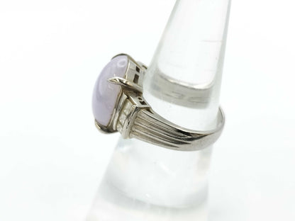 Jade 7.37ct D0.36ct PT900 9.7g Ring 
