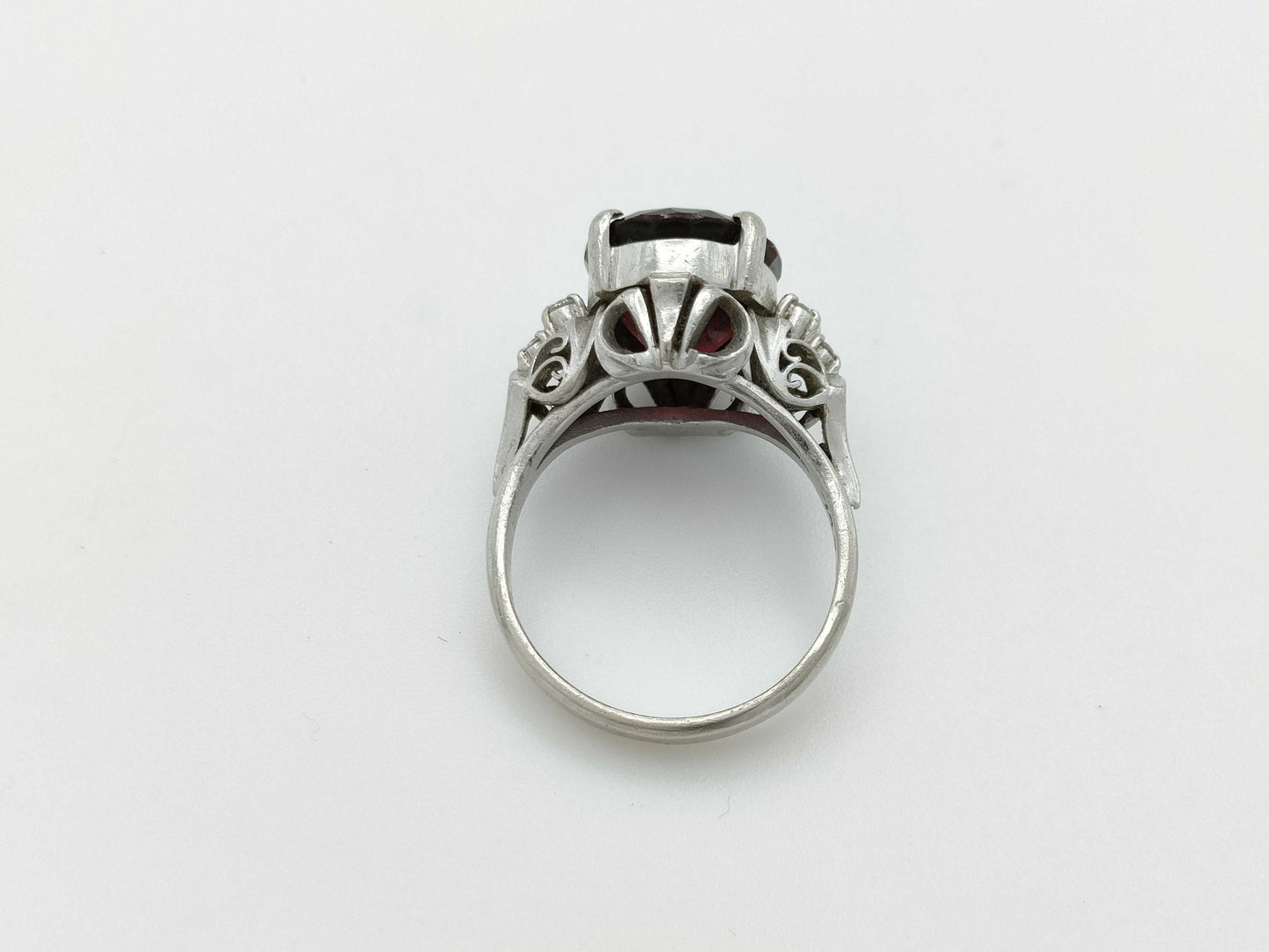 G 7.49ct Diamond Pt900 8.3g Ring 