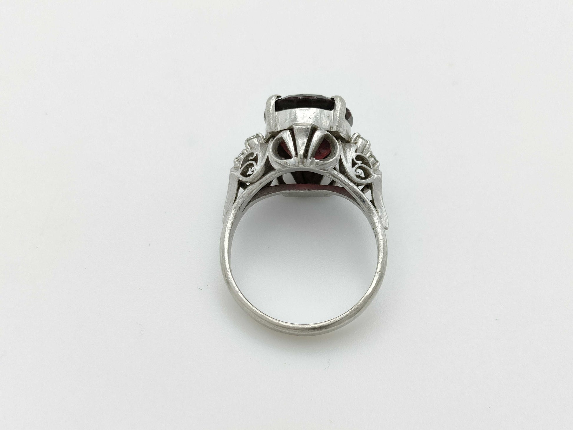 G 7.49ct Diamond Pt900 8.3g Ring 