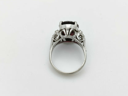 G 7.49ct Diamond Pt900 8.3g Ring 