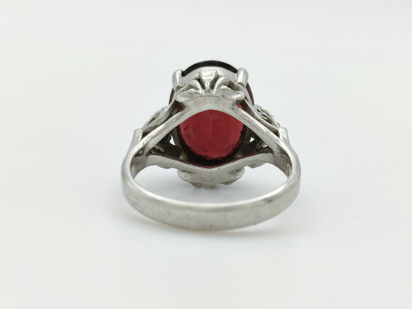 G 7.49ct Diamond Pt900 8.3g Ring 