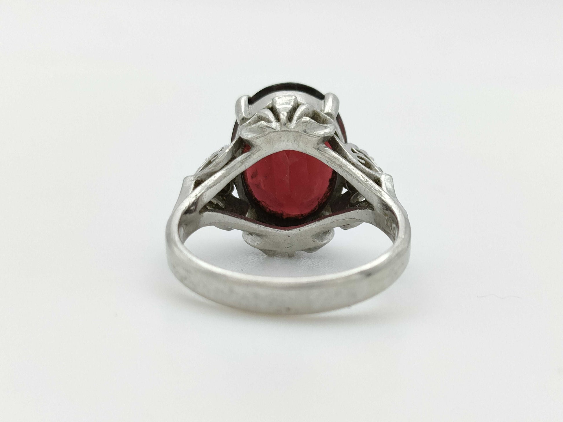 G 7.49ct Diamond Pt900 8.3g Ring 