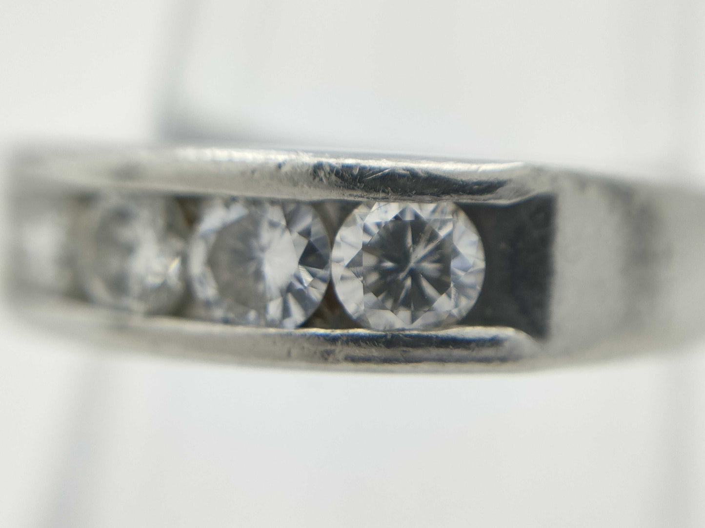 D1.00ct Pt900 5.3g Ring 