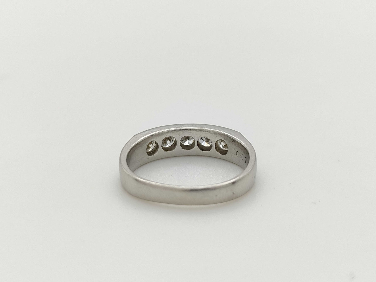 D1.00ct Pt900 5.3g Ring 