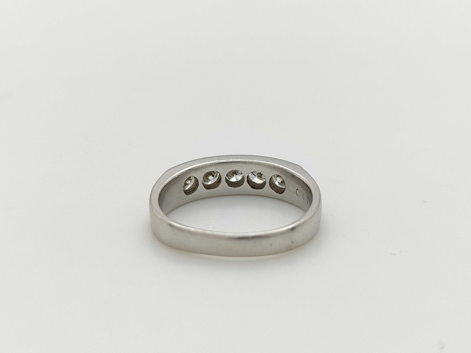 D1.00ct Pt900 5.3g Ring 