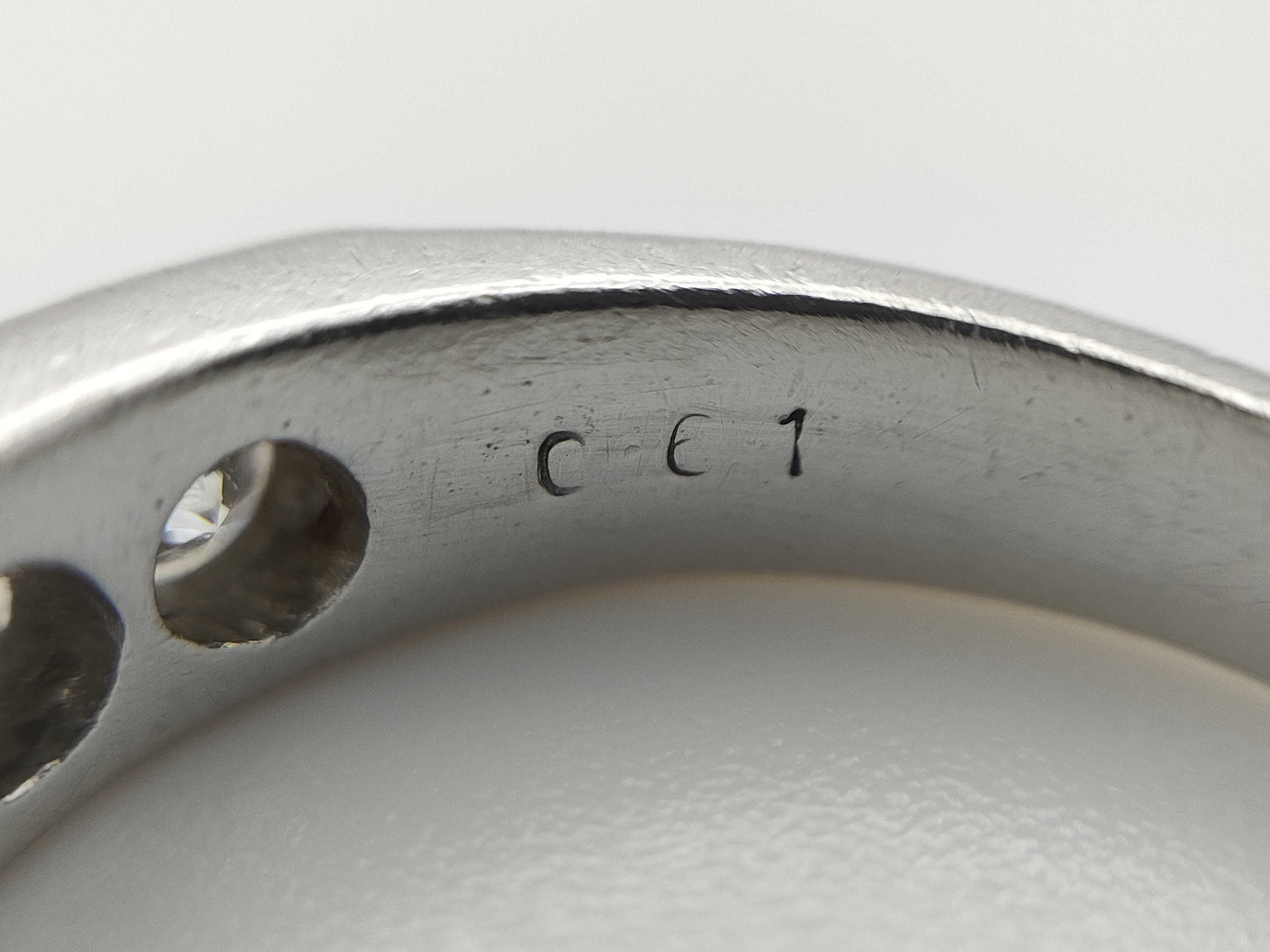 D1.00ct Pt900 5.3g Ring 