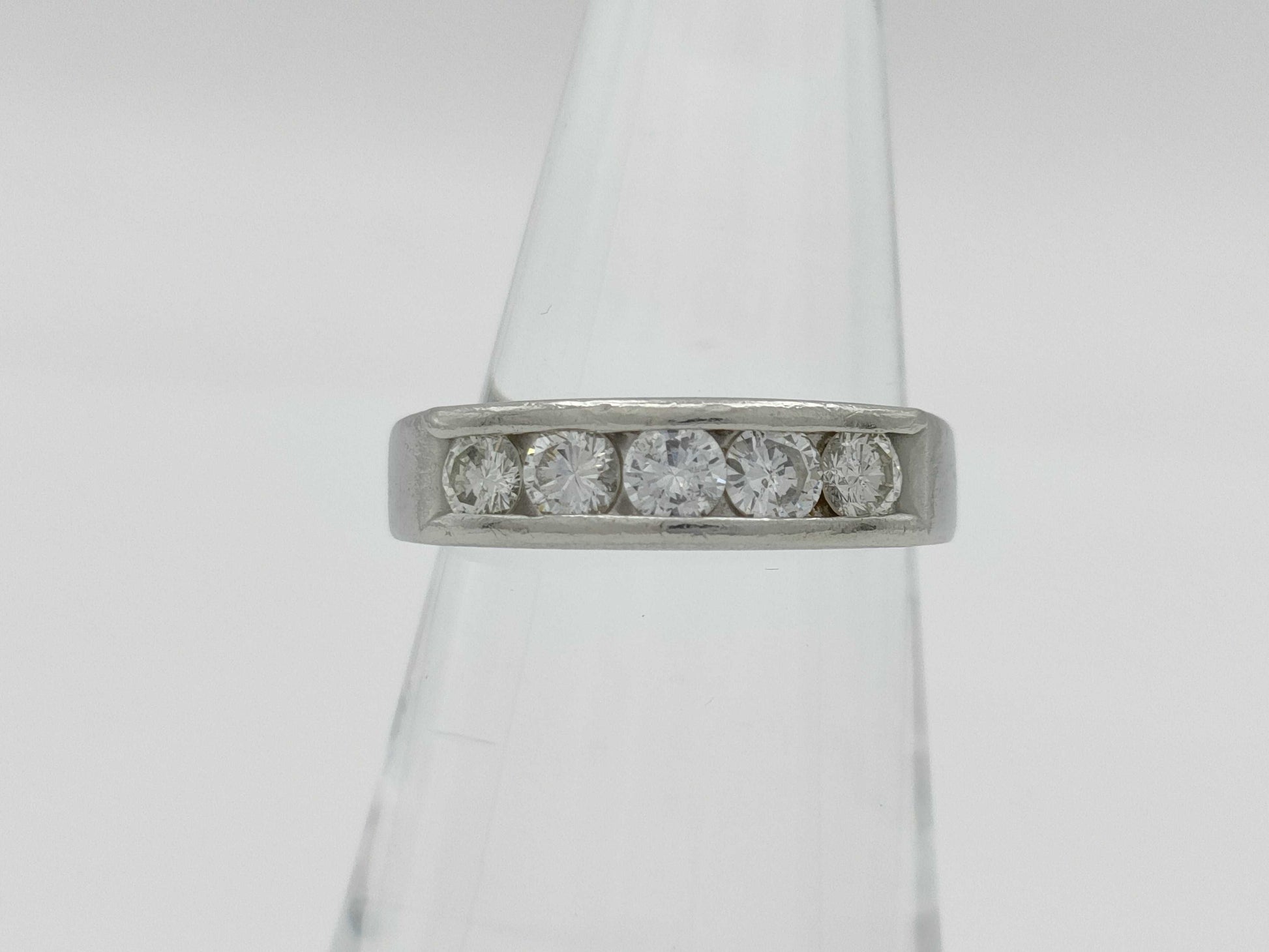 D1.00ct Pt900 5.3g Ring 