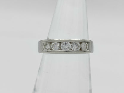 D1.00ct Pt900 5.3g Ring 