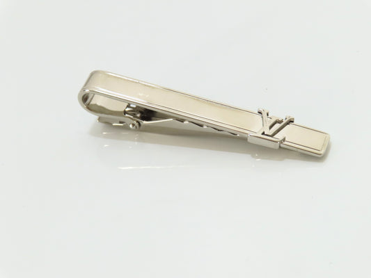 LOUIS VUITTON LV Signature Pan Scravate Tie Clip, Cufflinks