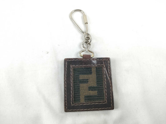FENDI Zucca Pattern FENDI Zucca Keychain Key Case Keychain