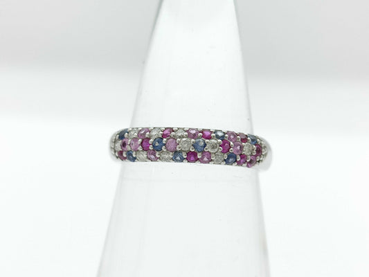 Ponte Vecchio S0.37ct D0.10ct K18WG 3.9g Ring 