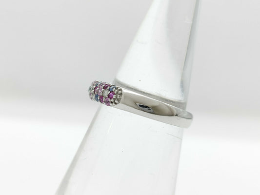 Ponte Vecchio S0.37ct D0.10ct K18WG 3.9g Ring 
