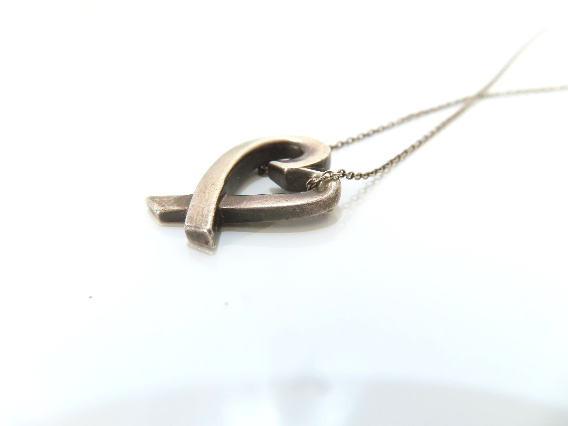 Tiffany & Co. Loving Heart TIFFANY & Co. Necklace, Loving Heart, 925, 4.4g, Minor Scratches