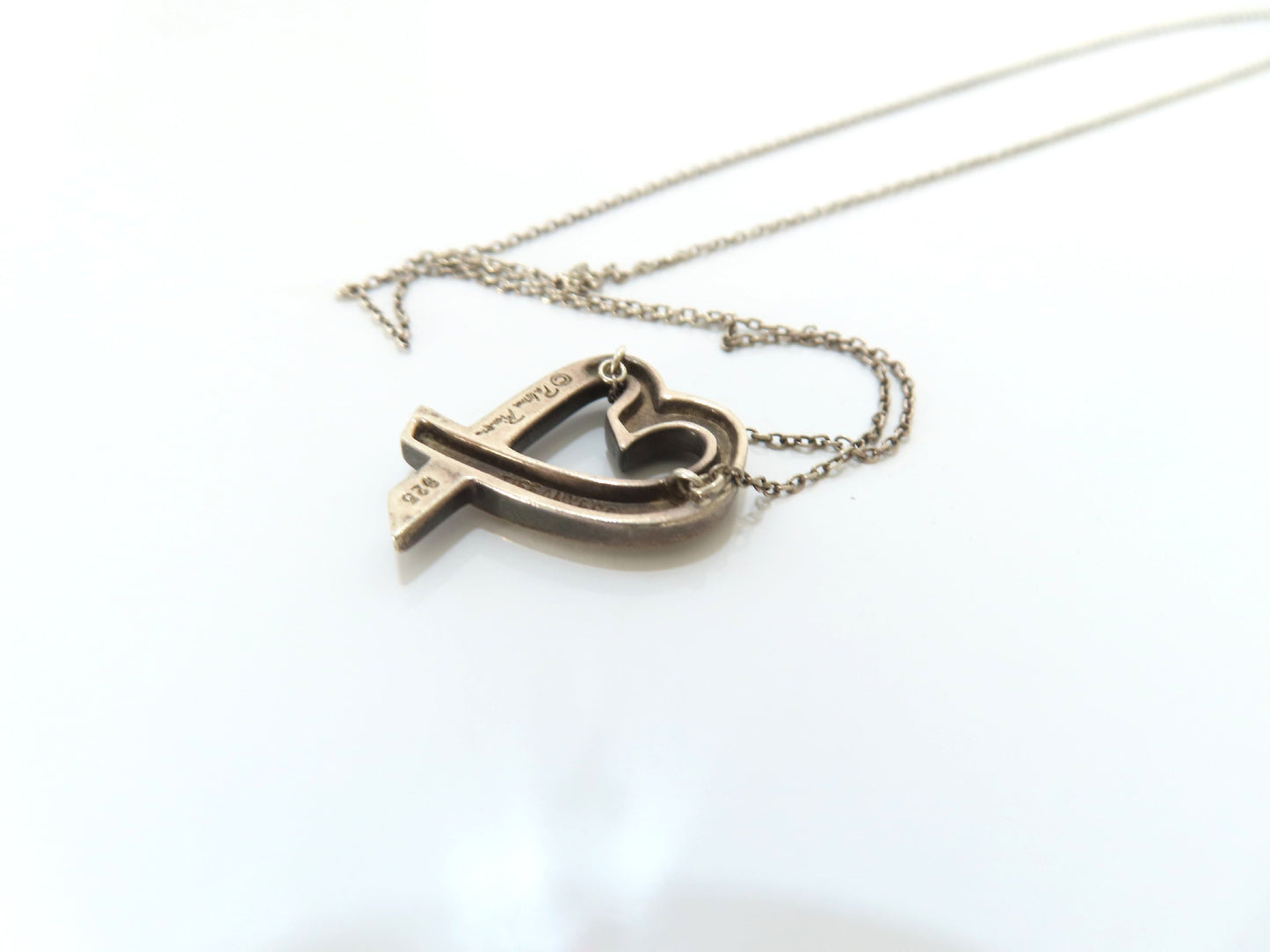 Tiffany & Co. Loving Heart TIFFANY & Co. Necklace, Loving Heart, 925, 4.4g, Minor Scratches