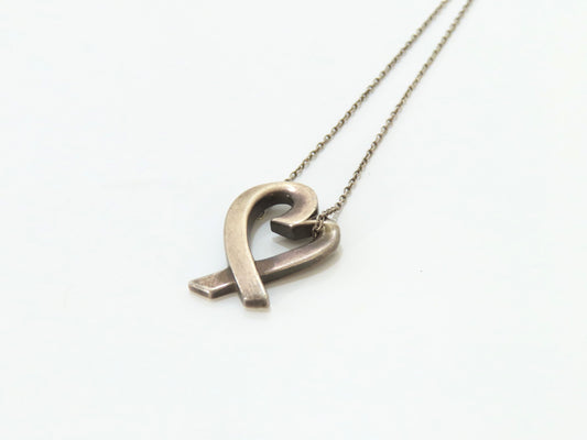Tiffany & Co. Loving Heart TIFFANY & Co. Necklace, Loving Heart, 925, 4.4g, Minor Scratches