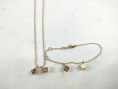 Dior Christian Dior Cube Necklace/Bracelet GP Accessories Summary Accessories Summary 