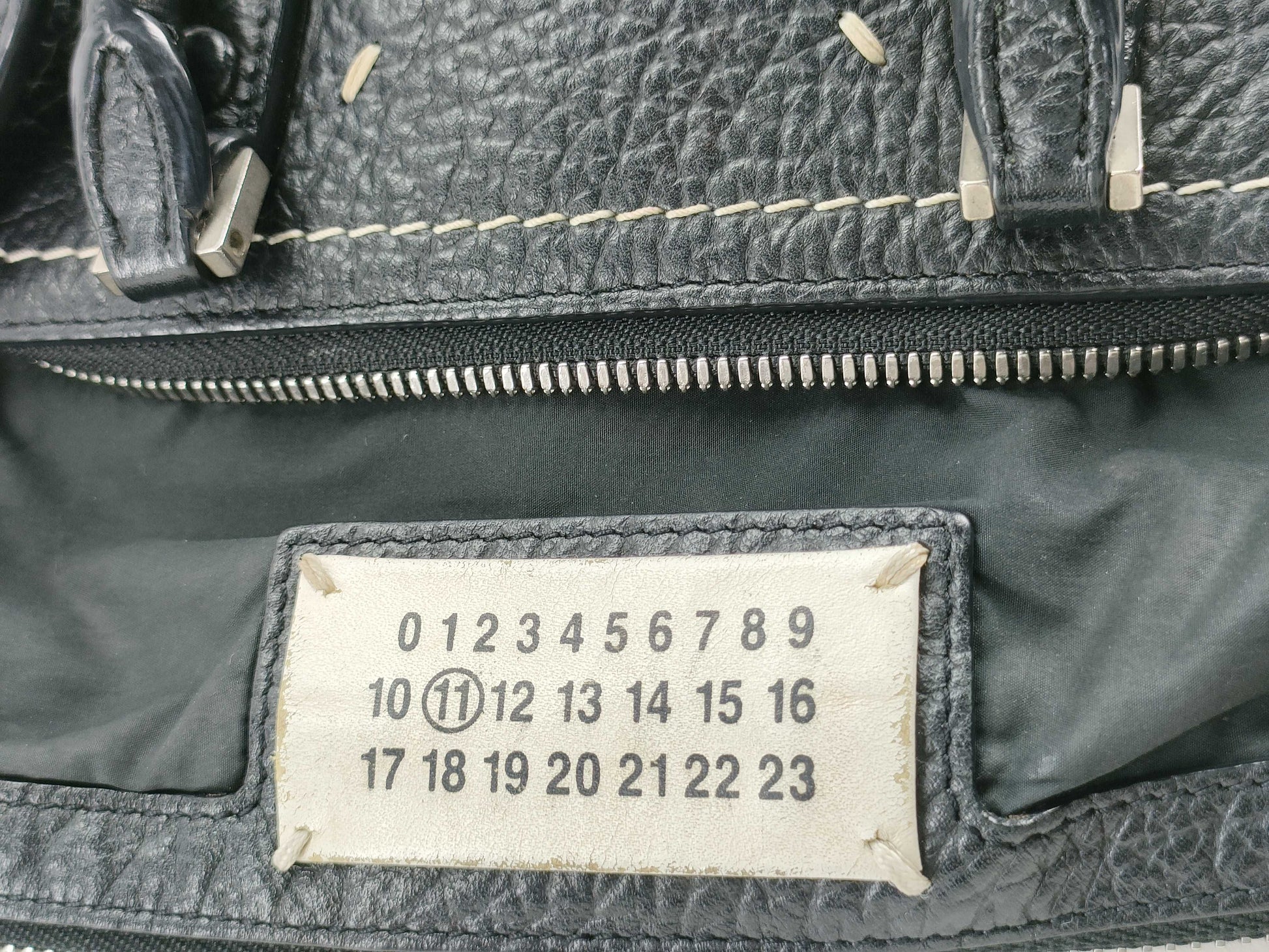 Margiela 5AC Shoulder Bag, Black Leather Handbag