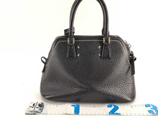 Margiela 5AC Shoulder Bag, Black Leather Handbag