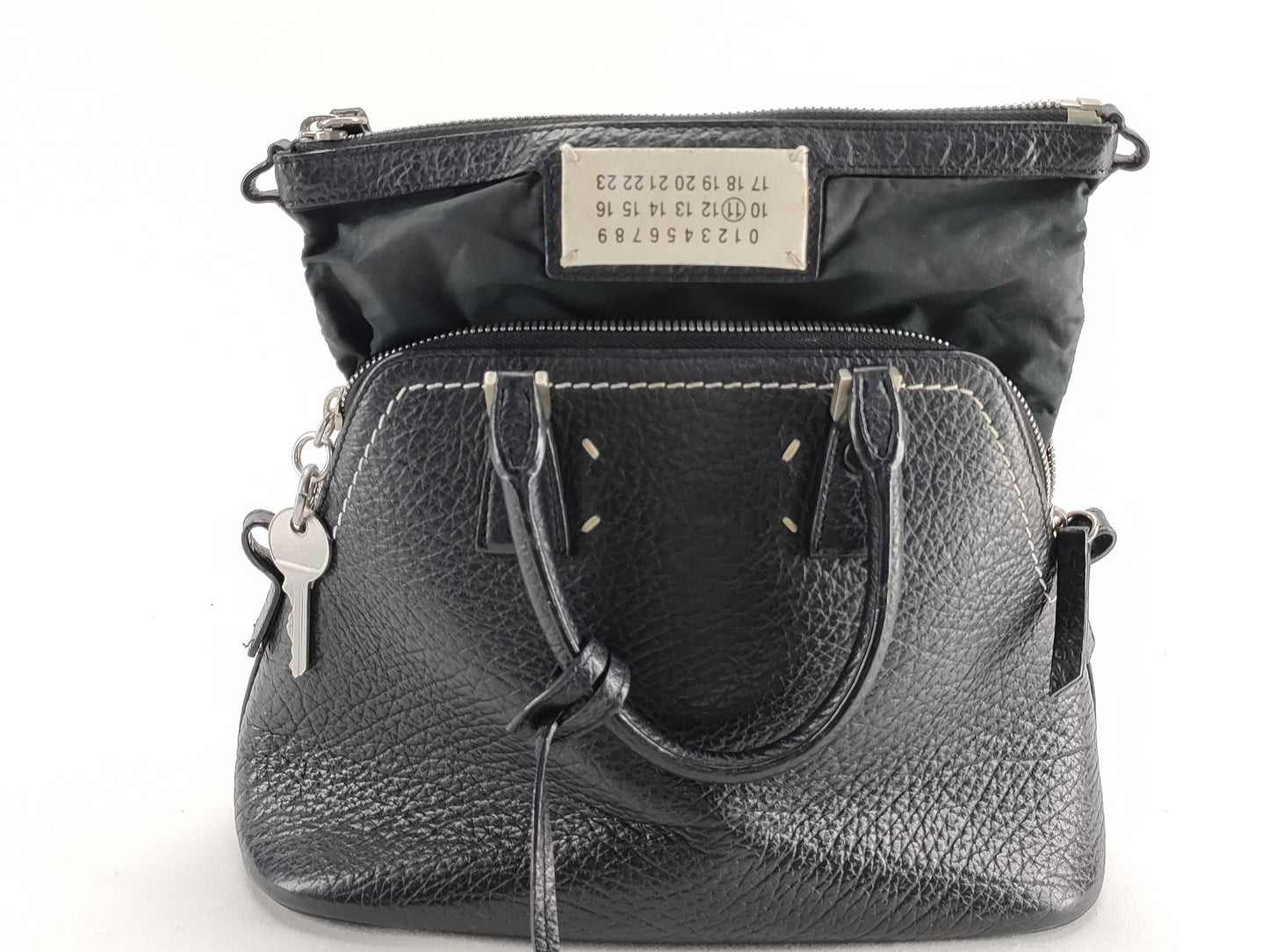 Margiela 5AC Shoulder Bag, Black Leather Handbag